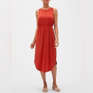 Banana Republic cross back Midi Dress